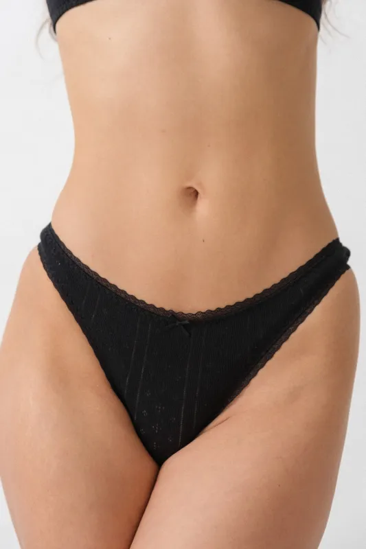 The High Rise 3 Pack: Black made by Cou Cou Intimates