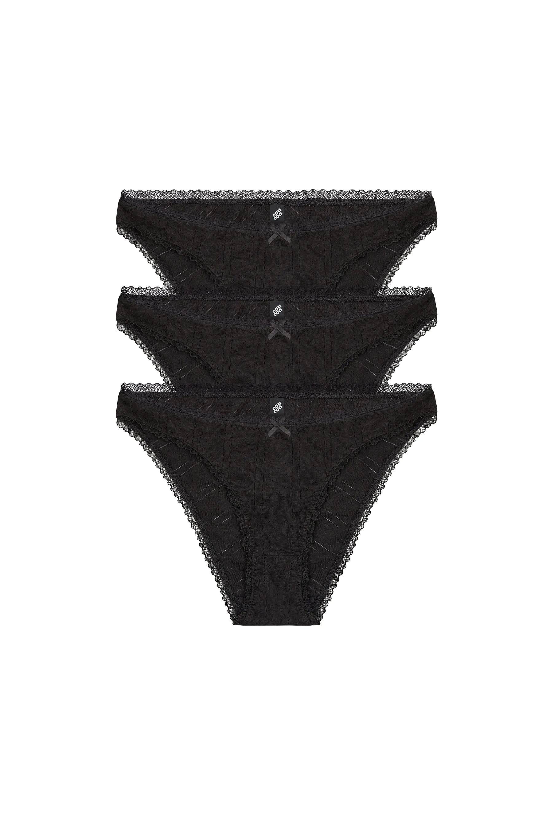 The High Rise 3 Pack: Black sold by Cou Cou Intimates product image thumbnail 3