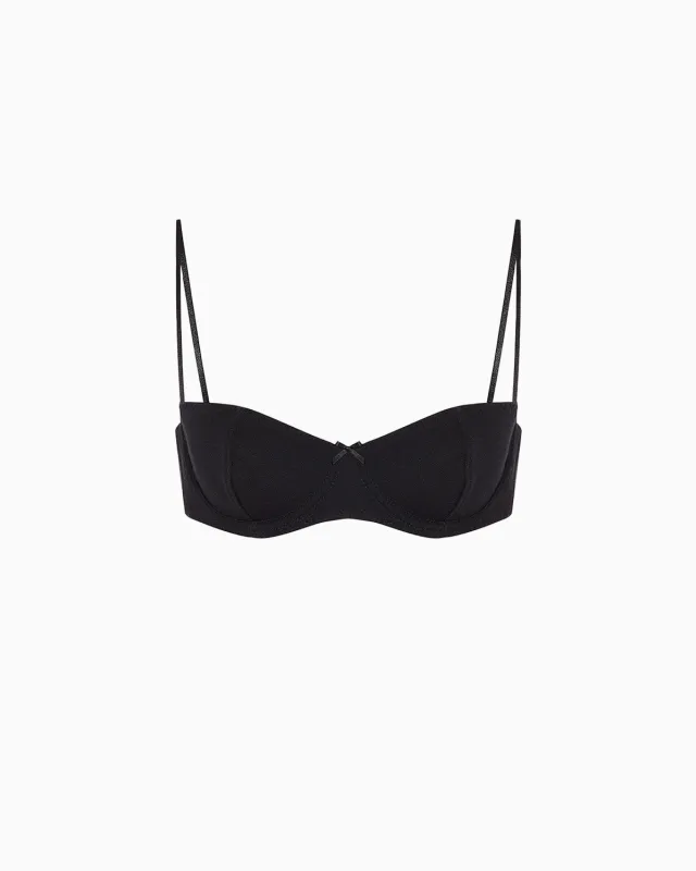 The Teacup: Black Cotton Jersey made by Cou Cou Intimates