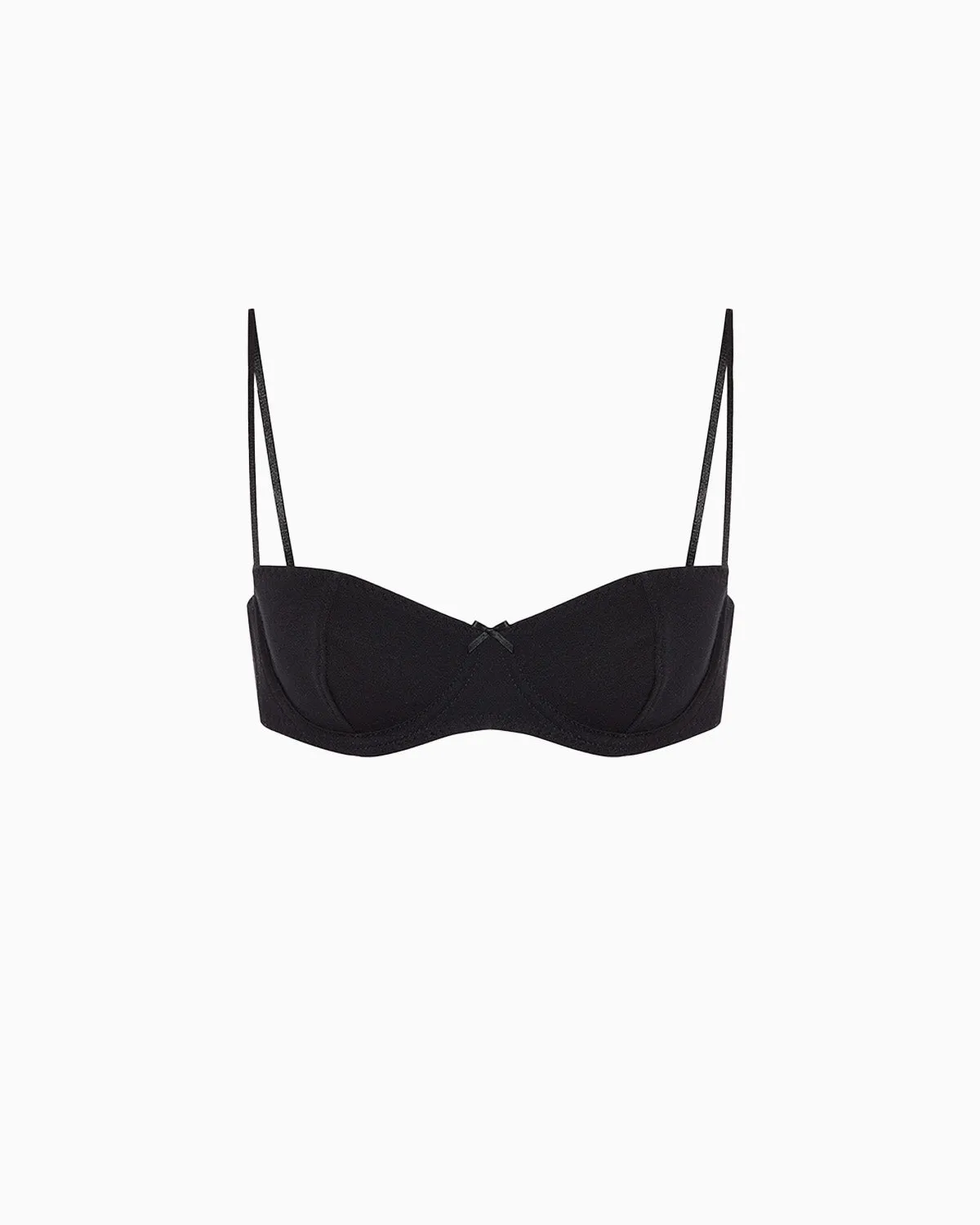 The Teacup: Black Cotton Jersey sold by Cou Cou Intimates