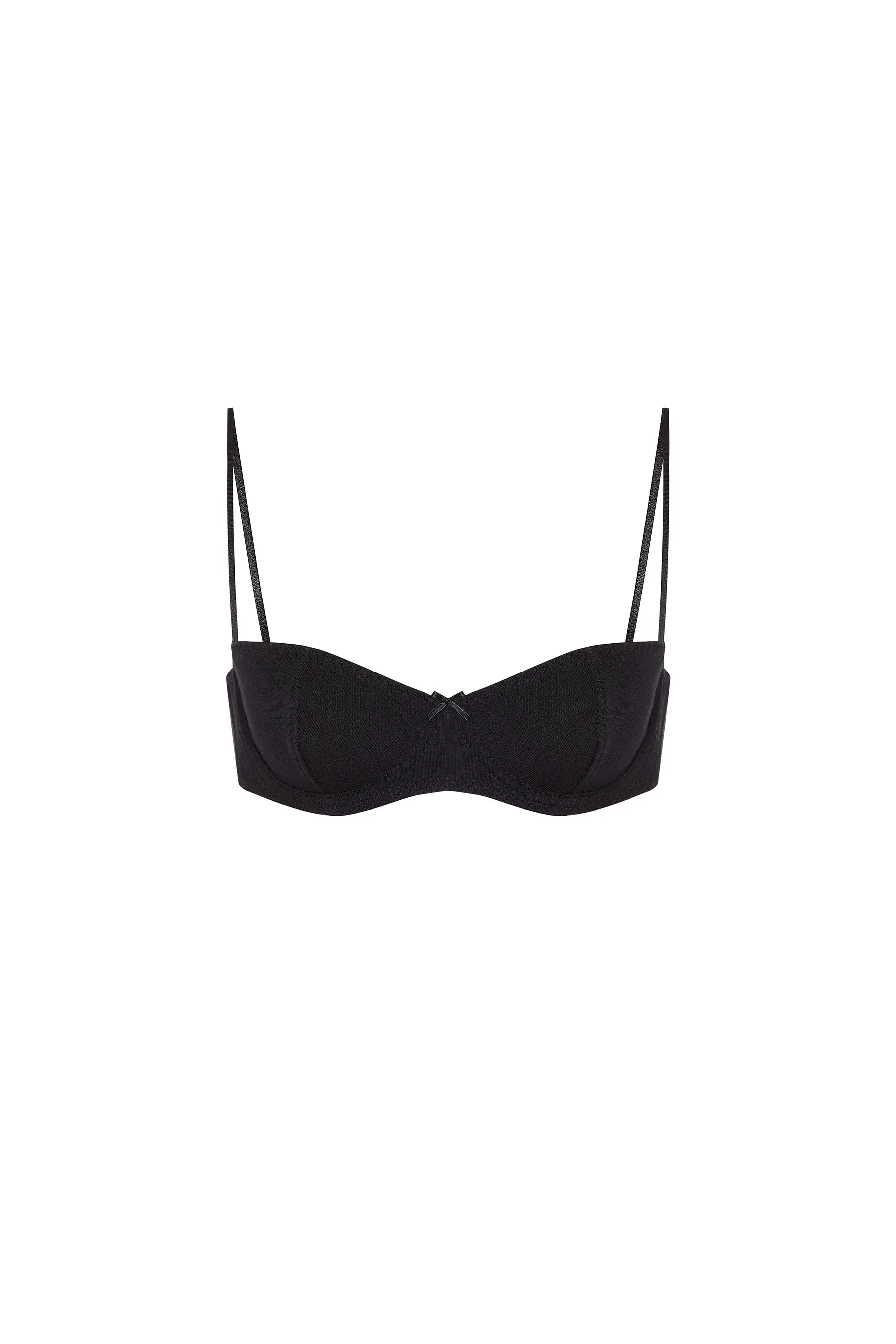 The Teacup: Black Cotton Jersey sold by Cou Cou Intimates product image thumbnail 3