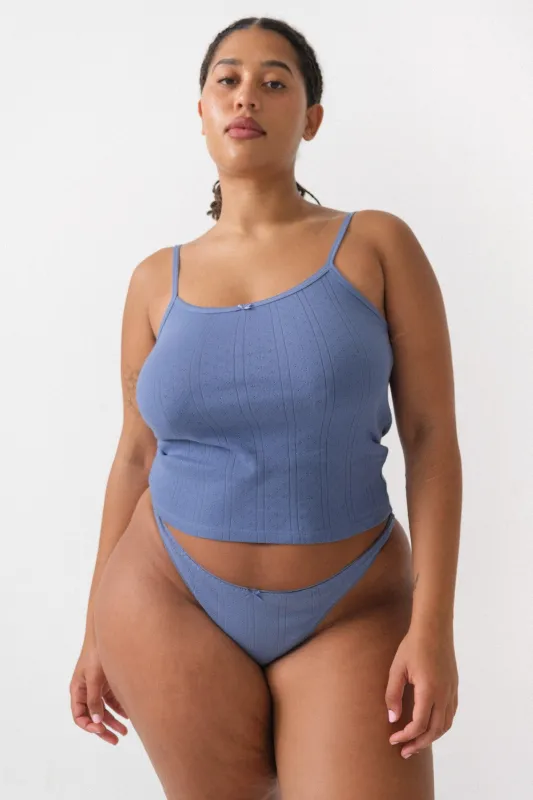 The Thong 3 Pack: French Blue made by Cou Cou Intimates