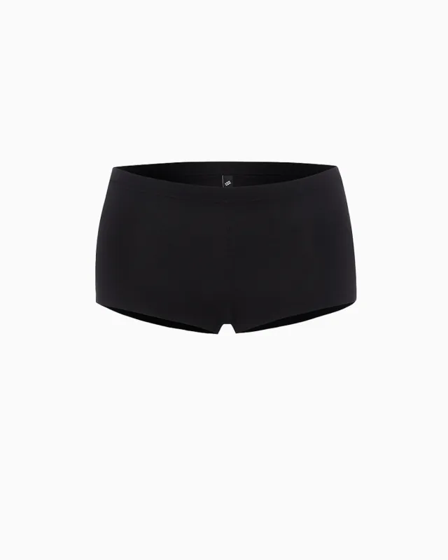 The Boyshort: Black Cotton Jersey made by Cou Cou Intimates
