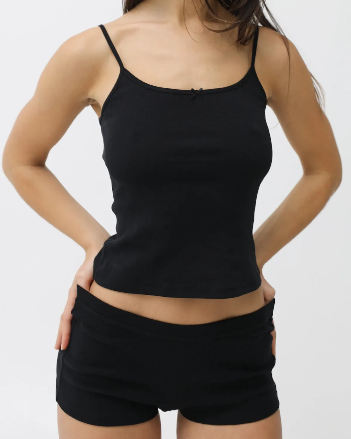 The Boyshort: Black Cotton Jersey sold by Cou Cou Intimates product image thumbnail 5