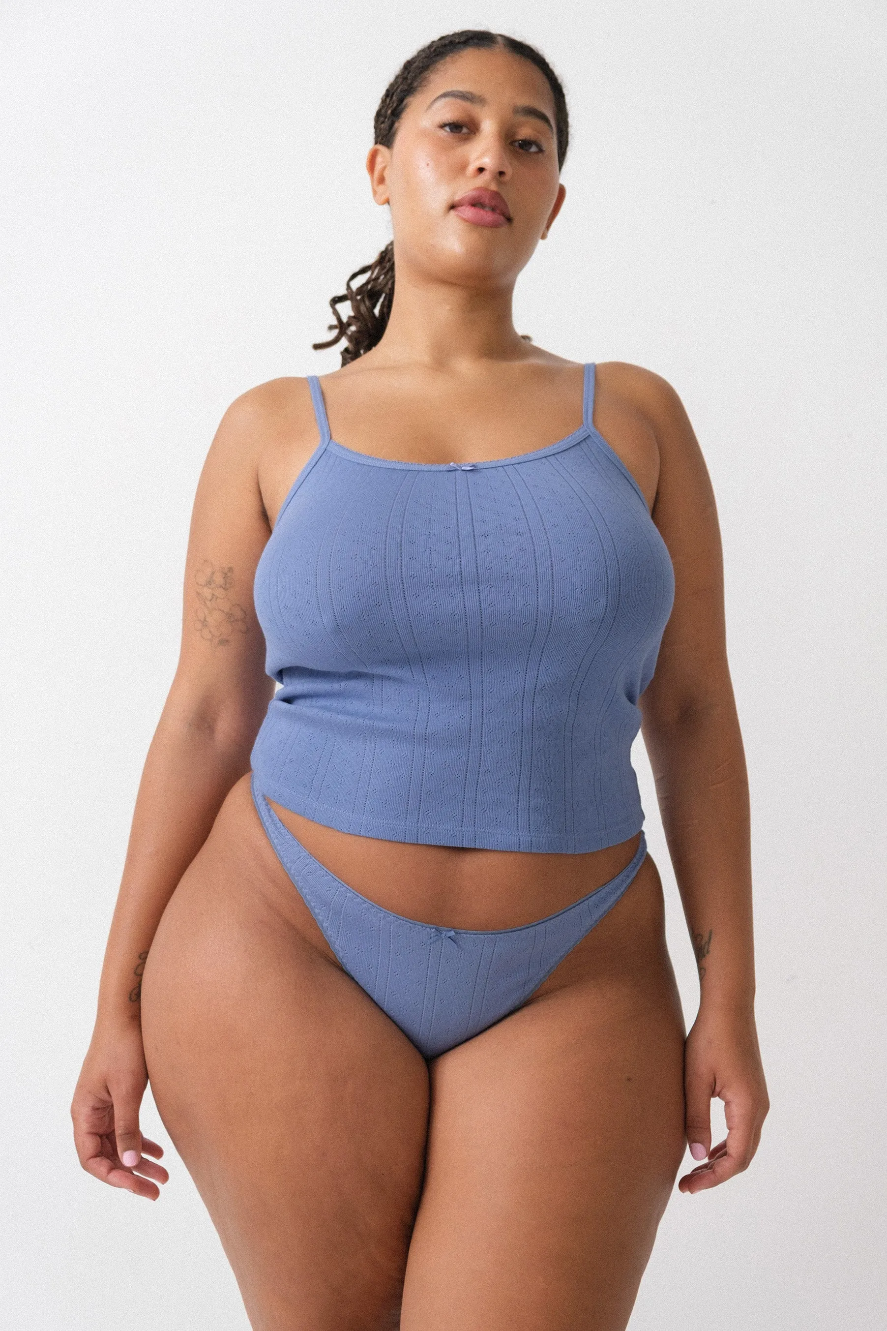 The Thong 3 Pack: Black, White & French Blue sold by Cou Cou Intimates product image thumbnail 5