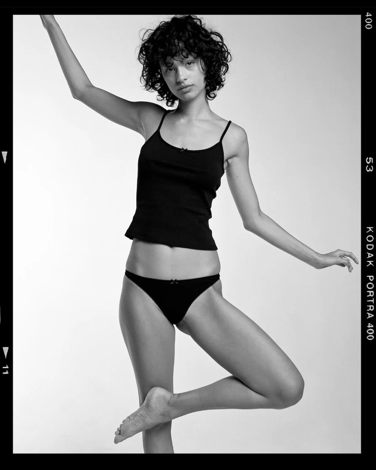 The Thong: Black Cotton Jersey sold by Cou Cou Intimates product image thumbnail 4