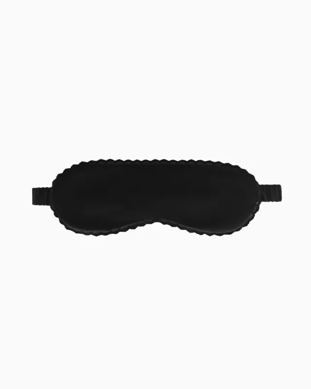 The Sleep Mask: Black Cotton Voile made by Cou Cou Intimates