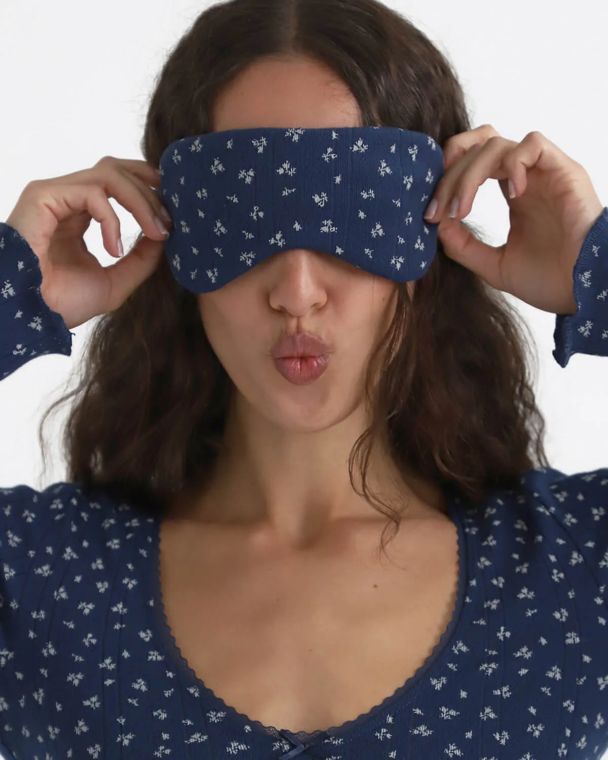 The Sleep Mask: Midnight Fields Pointelle sold by Cou Cou Intimates product image thumbnail 3