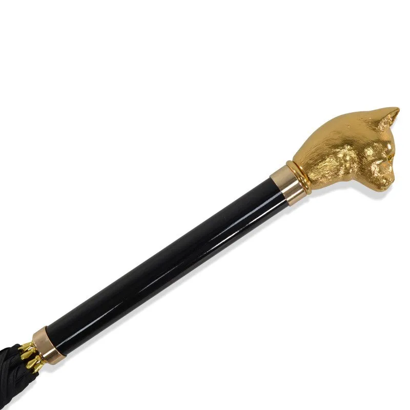 WL15 Gilt Classic Cat Head sold by Fox Umbrellas product image thumbnail 2