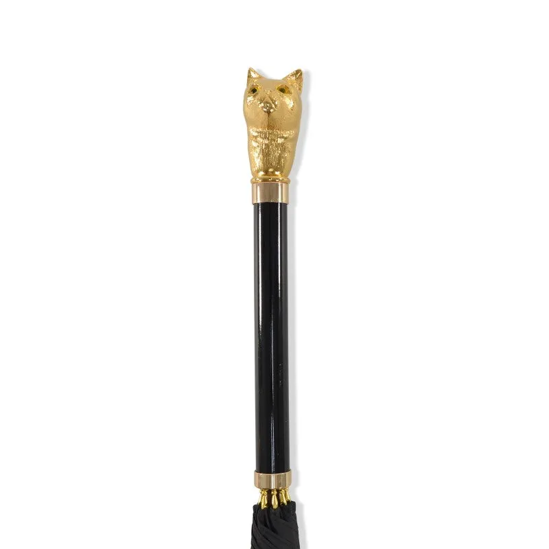 WL15 Gilt Classic Cat Head sold by Fox Umbrellas product image thumbnail 3