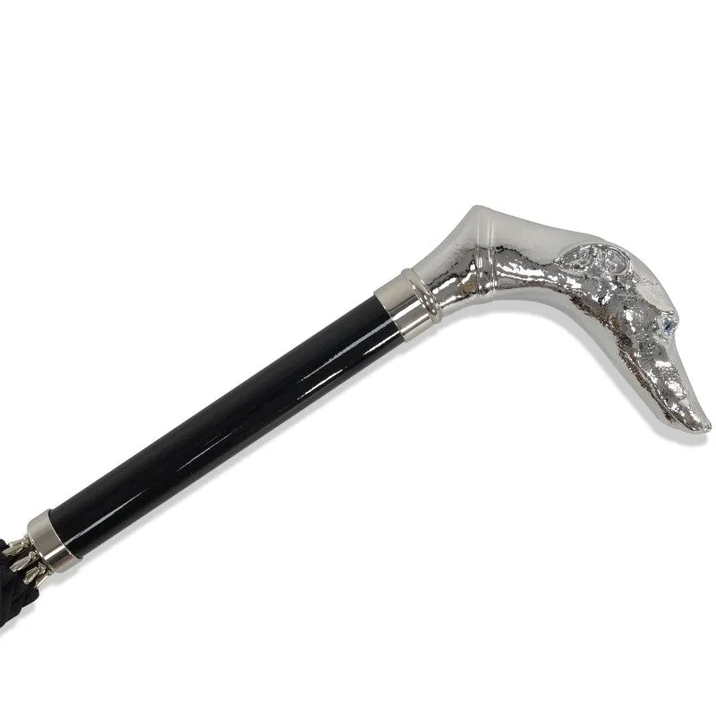 WL14 Nickel Greyhound Head sold by Fox Umbrellas product image thumbnail 2
