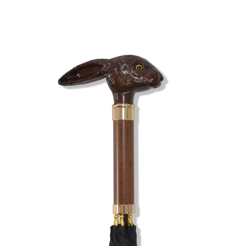 WLT5 Brown Finish Rabbit Head (NEW 2026) sold by Fox Umbrellas