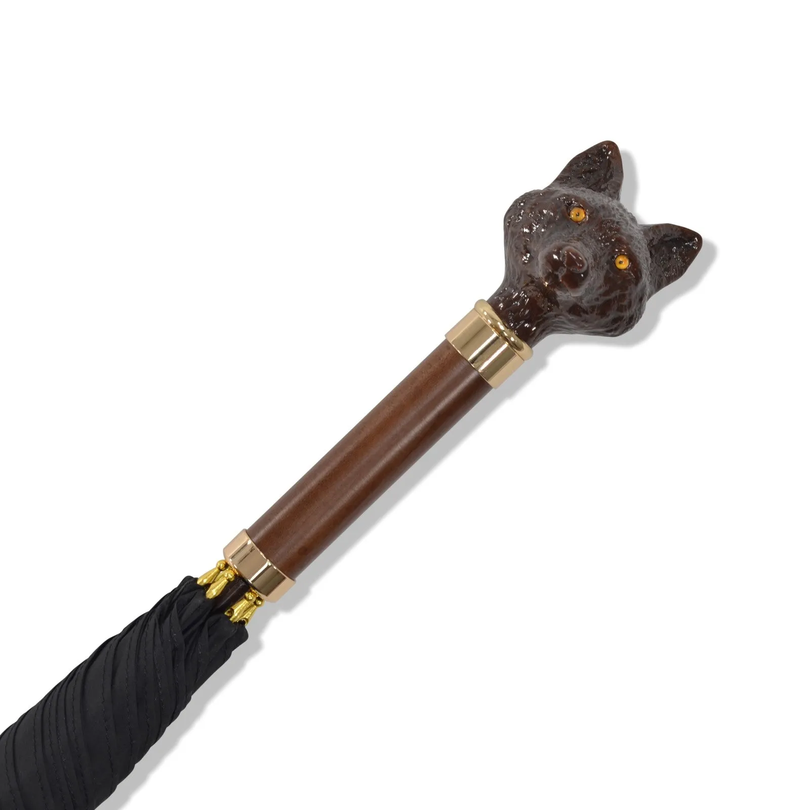 WLT5 Brown Finish Fox Head (NEW 2026) sold by Fox Umbrellas product image thumbnail 4