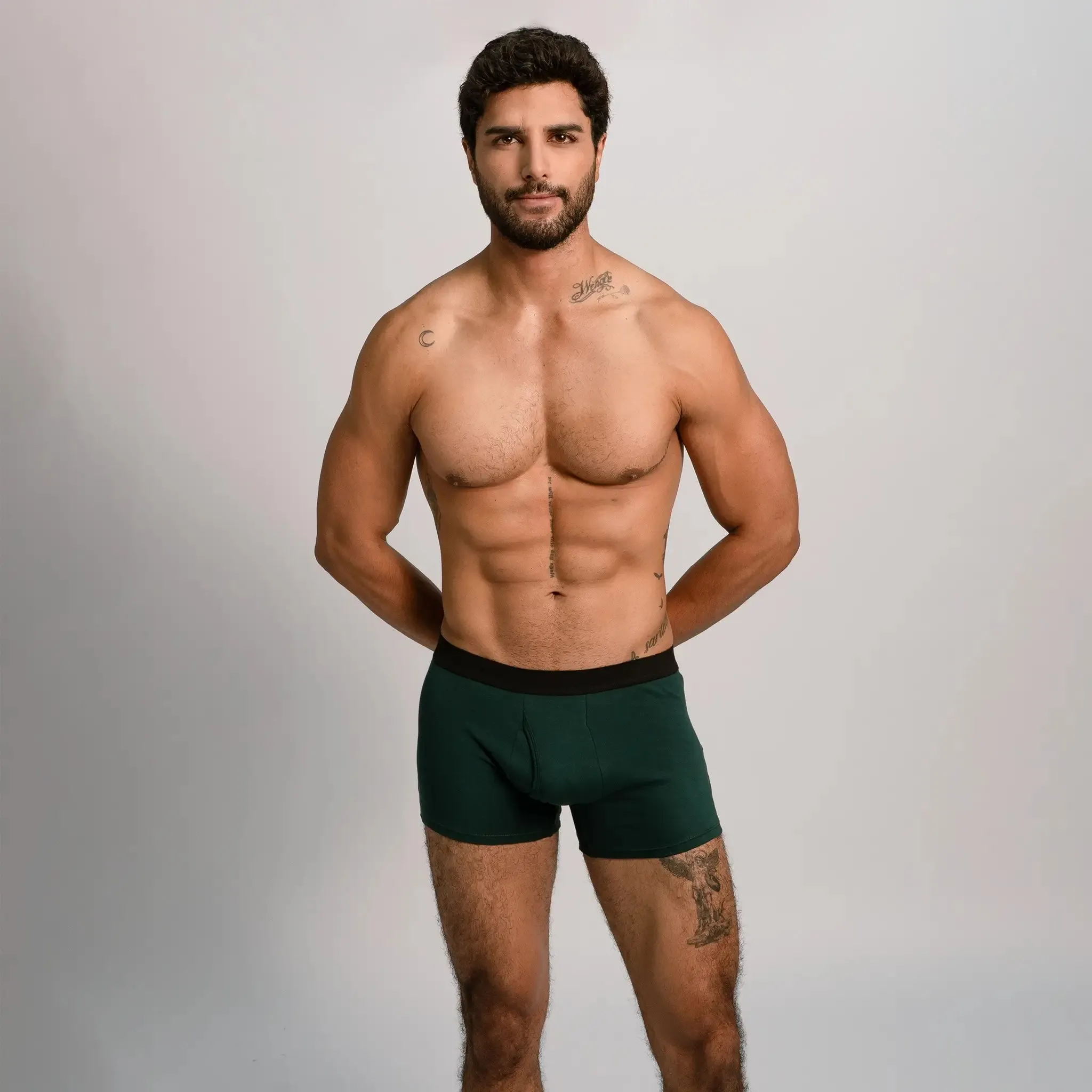 10 Pack Bundle - Men's Organic Pima Cotton Boxer Briefs Fly sold by Aya product image thumbnail 2
