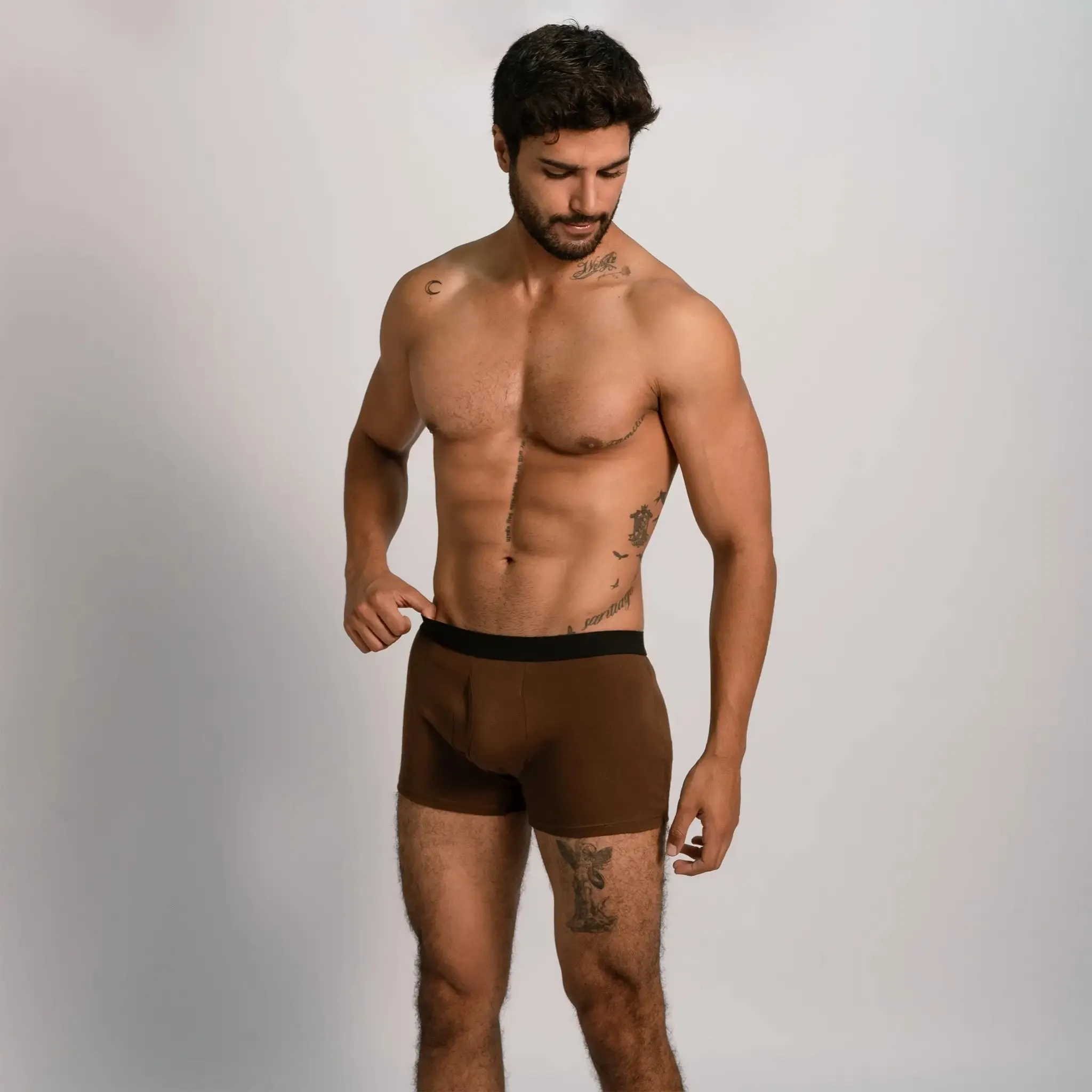 10 Pack Bundle - Men's Organic Pima Cotton Boxer Briefs Fly sold by Aya product image thumbnail 5