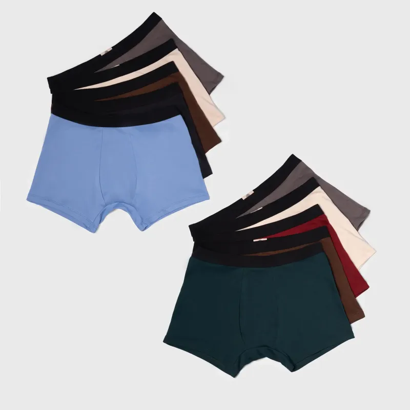 10 Pack Bundle - Men's Organic Pima Cotton Boxer Briefs sold by Aya