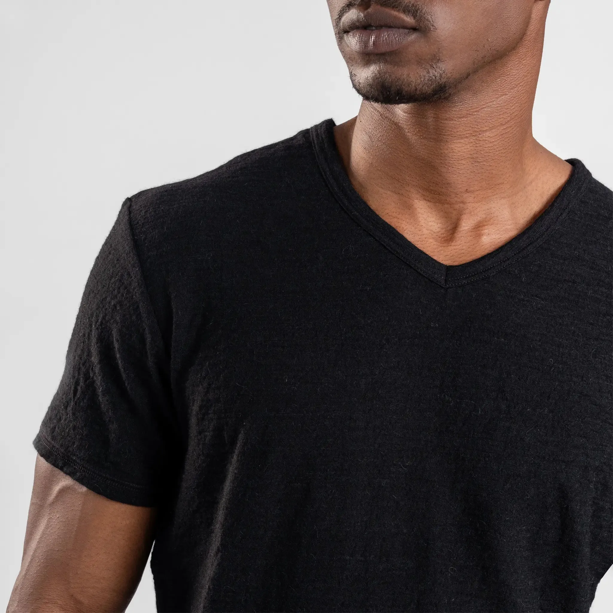 Men's Alpaca Travel T-Shirt V-Neck sold by Aya product image thumbnail 2