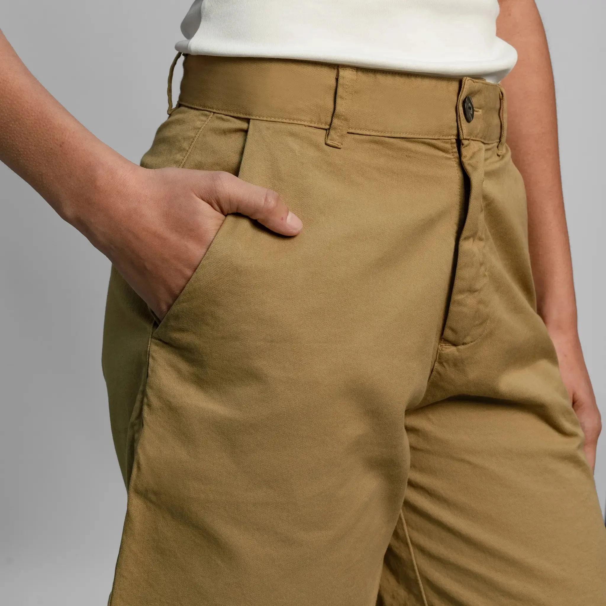 Women's Organic Pima Cotton Chino Shorts sold by Aya product image thumbnail 4