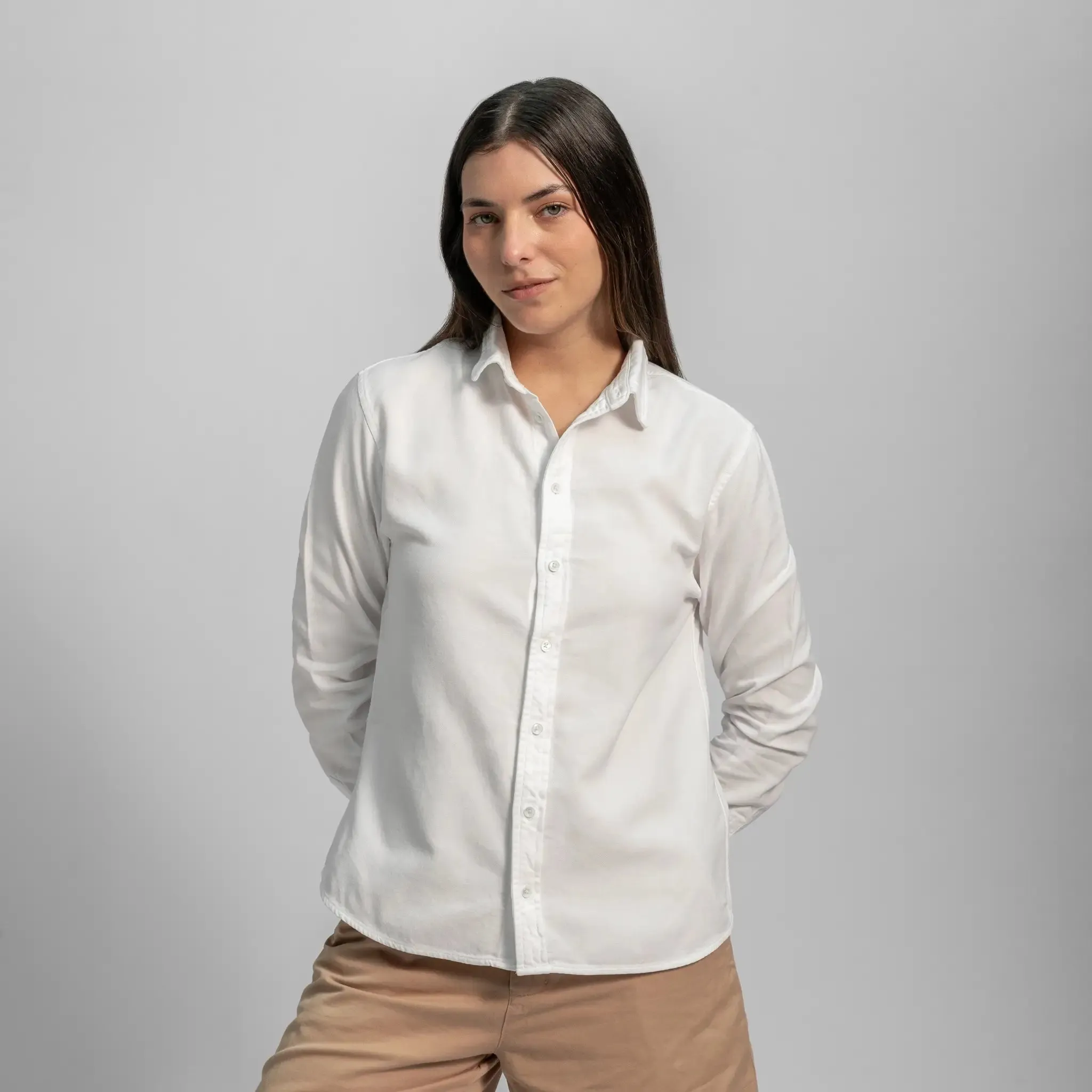 Women’s Organic Pima Cotton Classic Shirt - Lightweight sold by Aya product image thumbnail 5