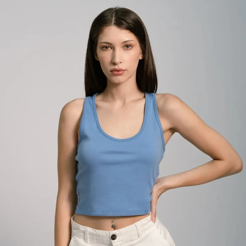 Women's Organic Pima Cotton Short Tank sold by Aya