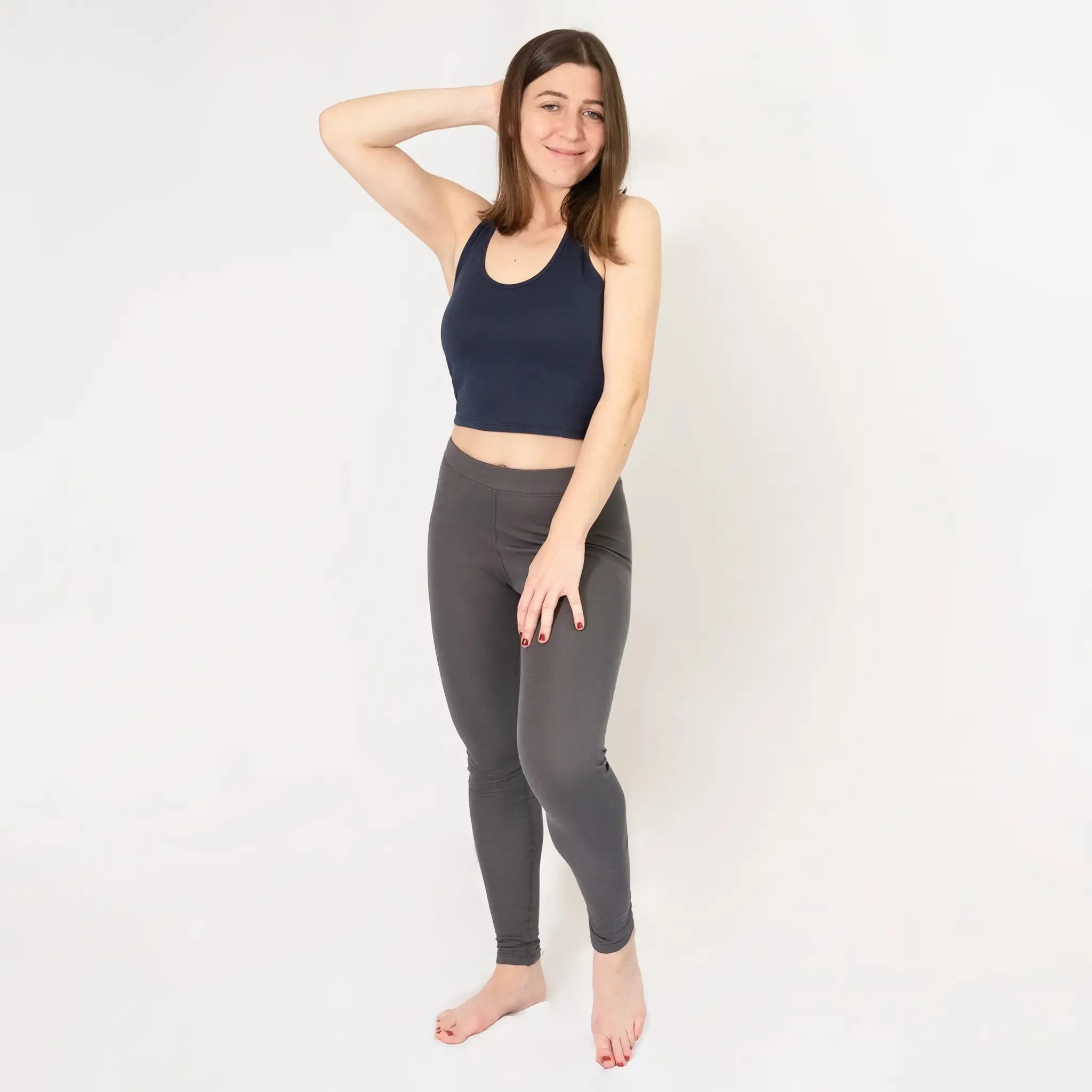 Women's Organic Pima Cotton Leggings sold by Aya product image thumbnail 3