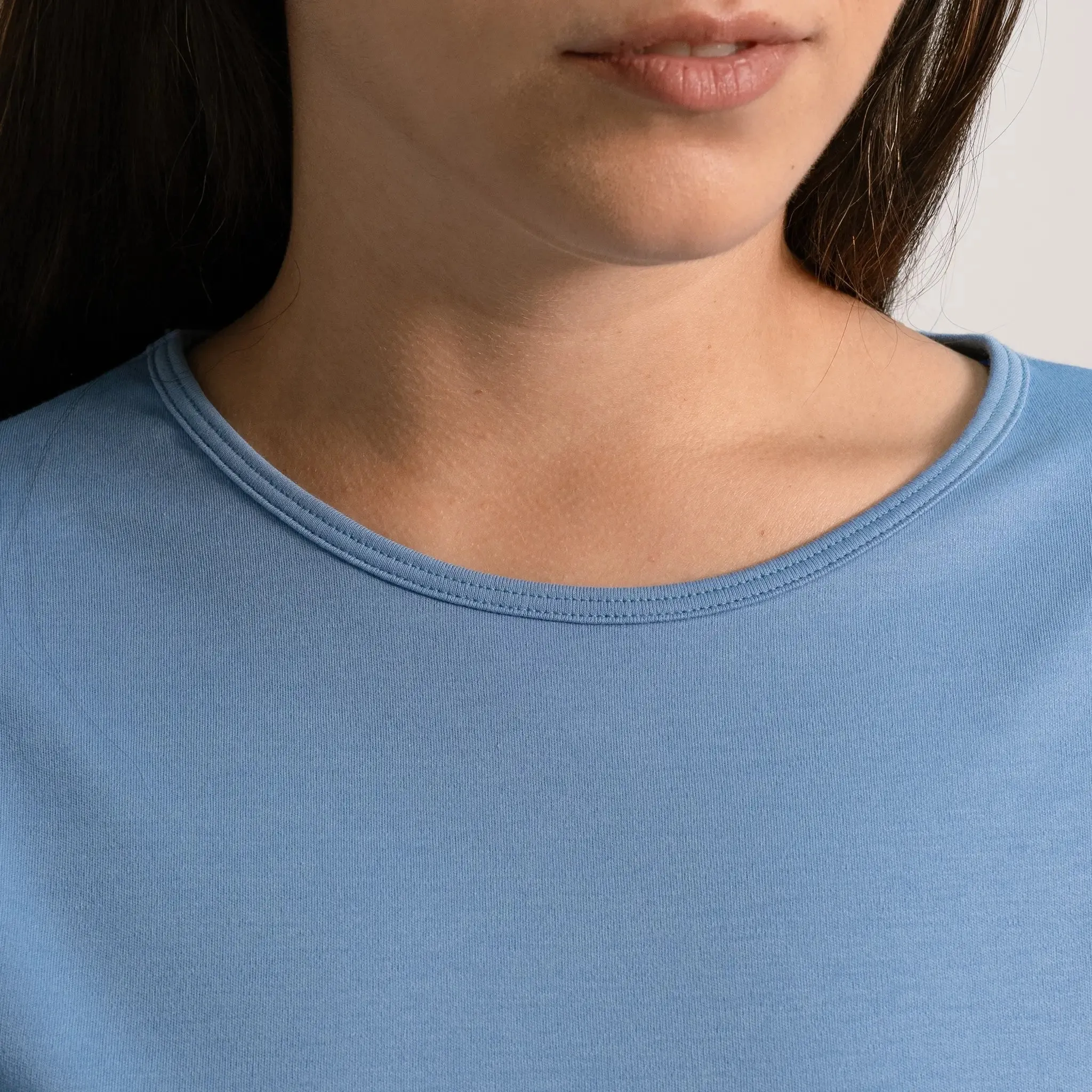 Women's Organic Pima Cotton Long Sleeve Shirt sold by Aya product image thumbnail 2