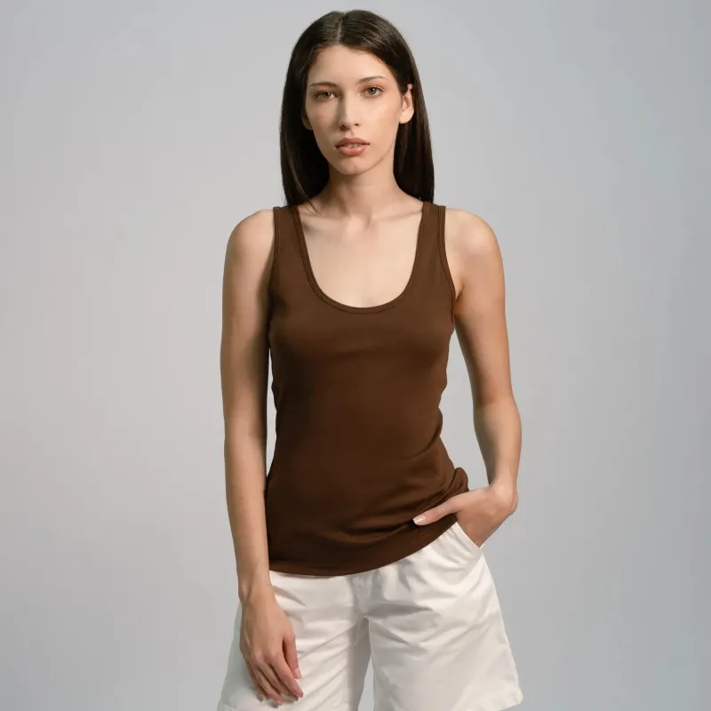 Women's Organic Pima Cotton Tank Top sold by Aya