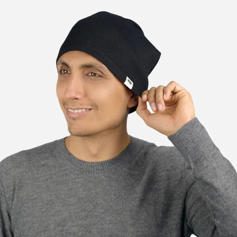 Alpaca Folded Beanie Hat made by Arms of Andes