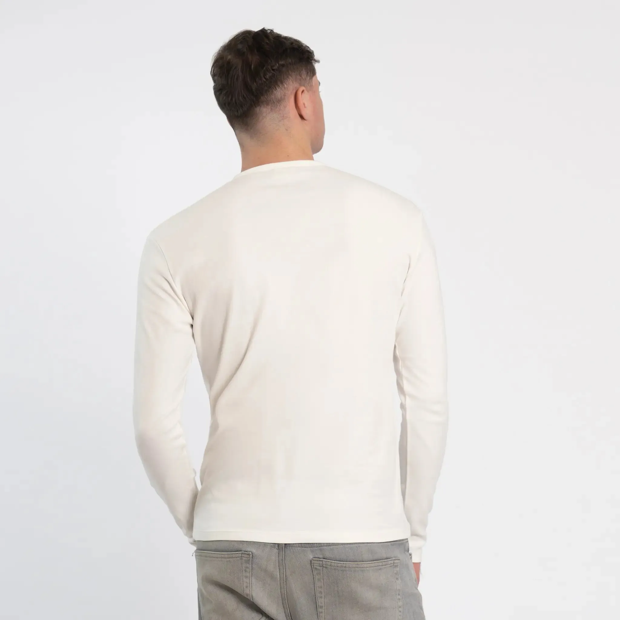 Mix 2 Pack - Men's Organic Pima Cotton Long Sleeve Shirt & Boxer Briefs sold by Aya product image thumbnail 5