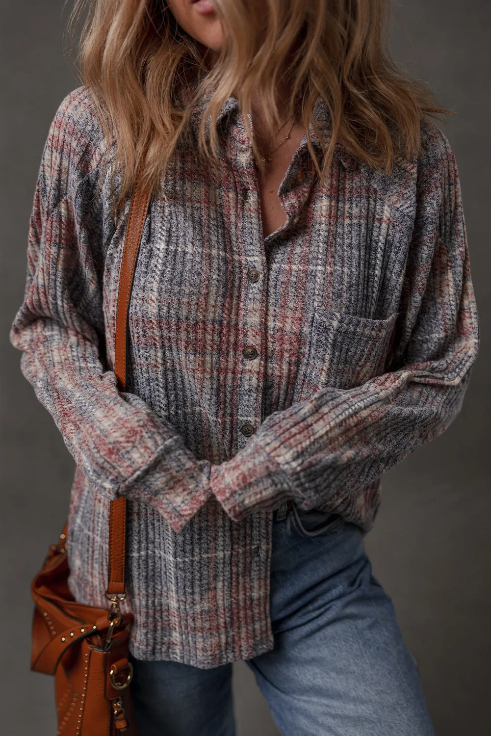 Multicolour Plaid Textured Chest Pocket Shirt sold by eAura product image thumbnail 4
