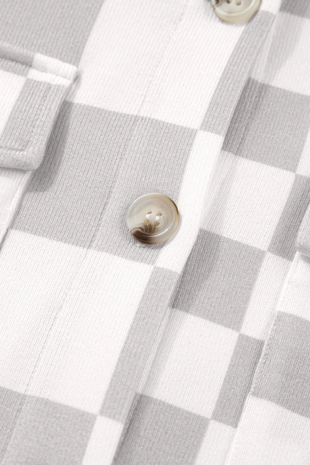 Checkered Buttoned Down Casual Jacket sold by eAura product image thumbnail 4