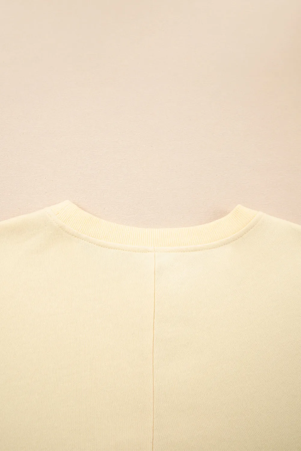 Faux Two Piece Patchwork Round Neck Sweatshirt sold by eAura product image thumbnail 4