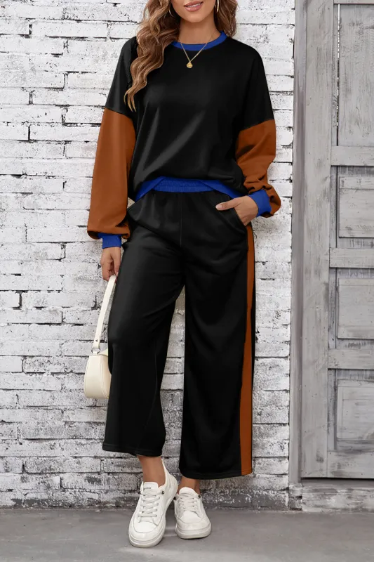 2pcs Pullover Sweatshirt and Loose Jogger Trousers Co-ord Set sold by eAura