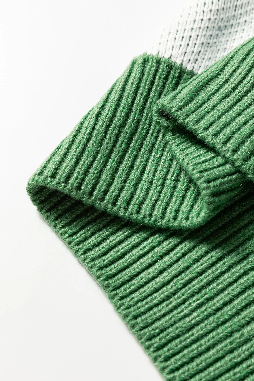 Checkered Pattern Polo Collar Loose Sweater sold by eAura product image thumbnail 5