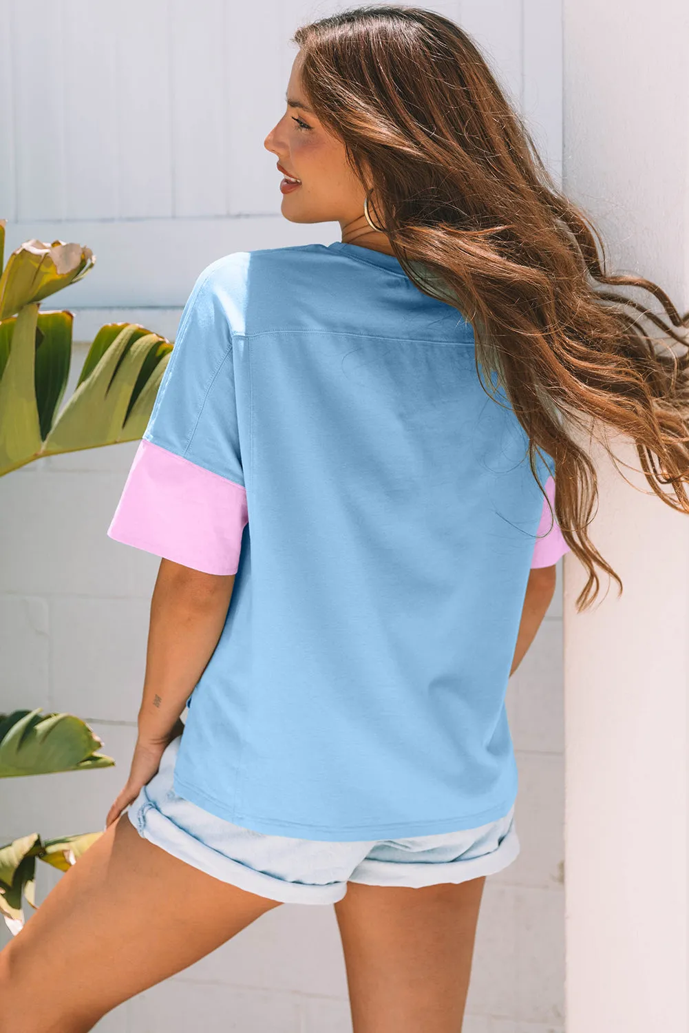 Frayed Star Patched Oversize T Shirt sold by eAura product image thumbnail 2