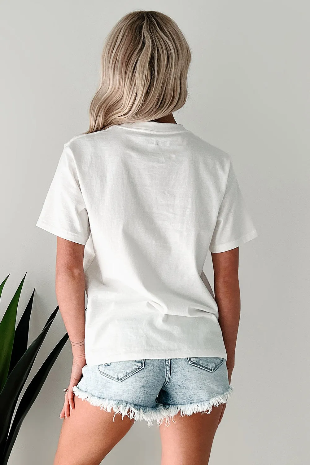 White Bow Cherry AMERICA Graphic Crewneck T Shirt sold by eAura product image thumbnail 3