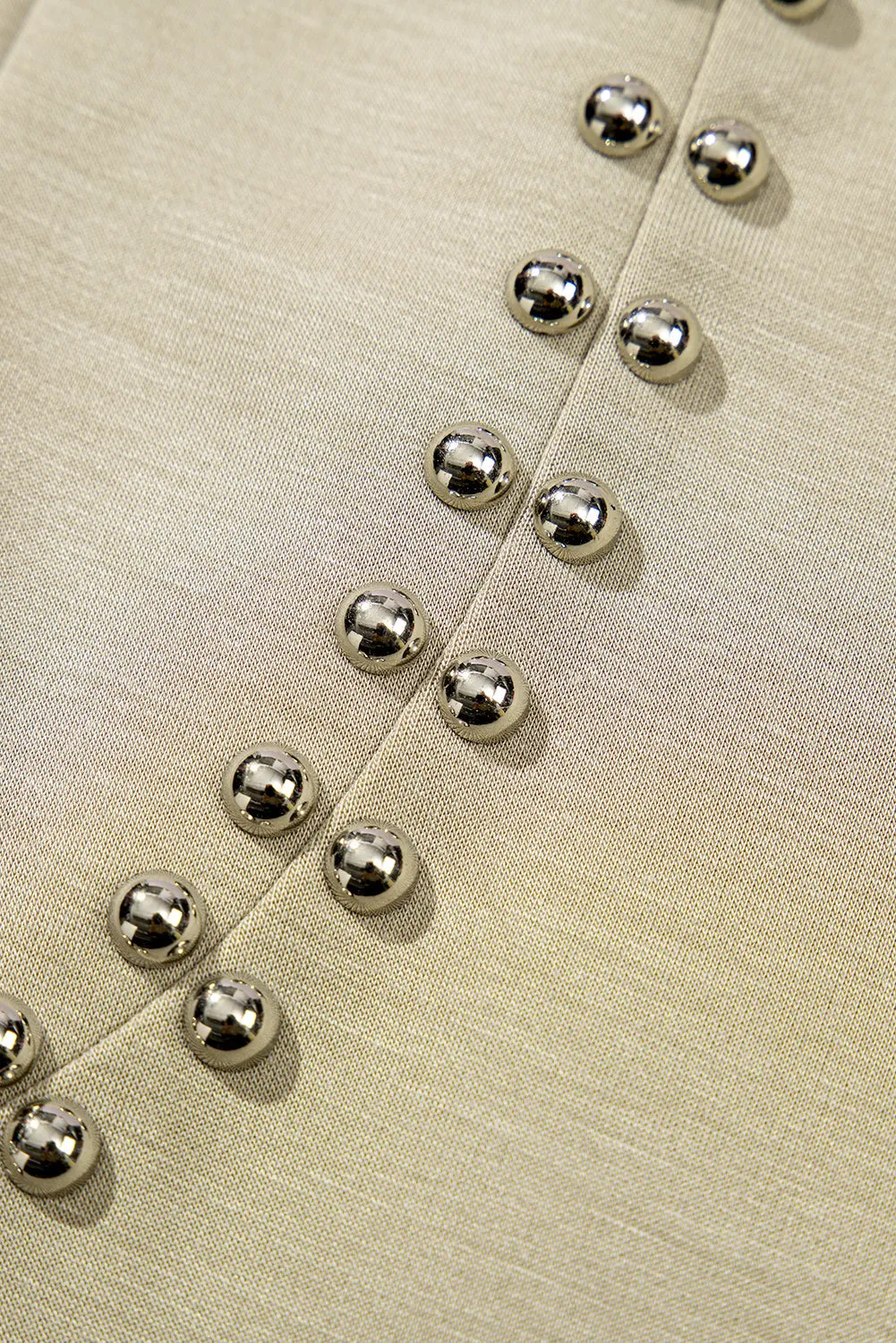 Studded Cap Sleeve Round Neck T Shirt sold by eAura product image thumbnail 4