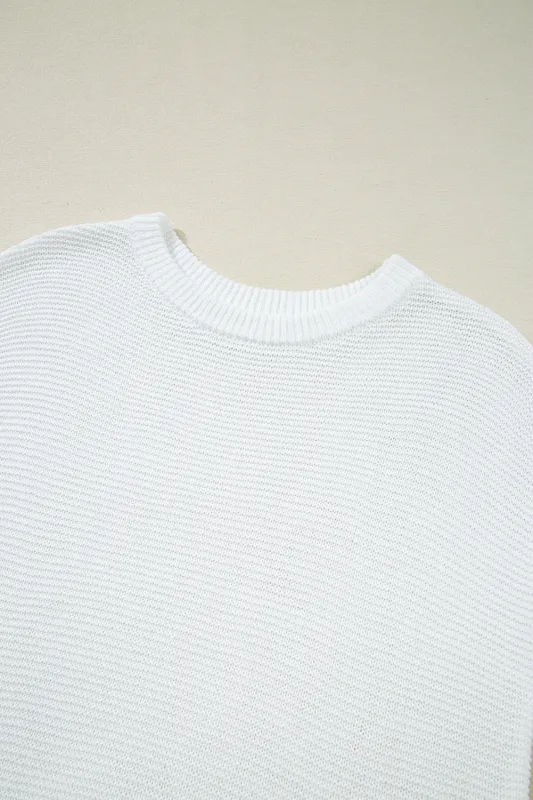 Jet Stream Solid Colour Sweater Tee with Side Slits sold by eAura