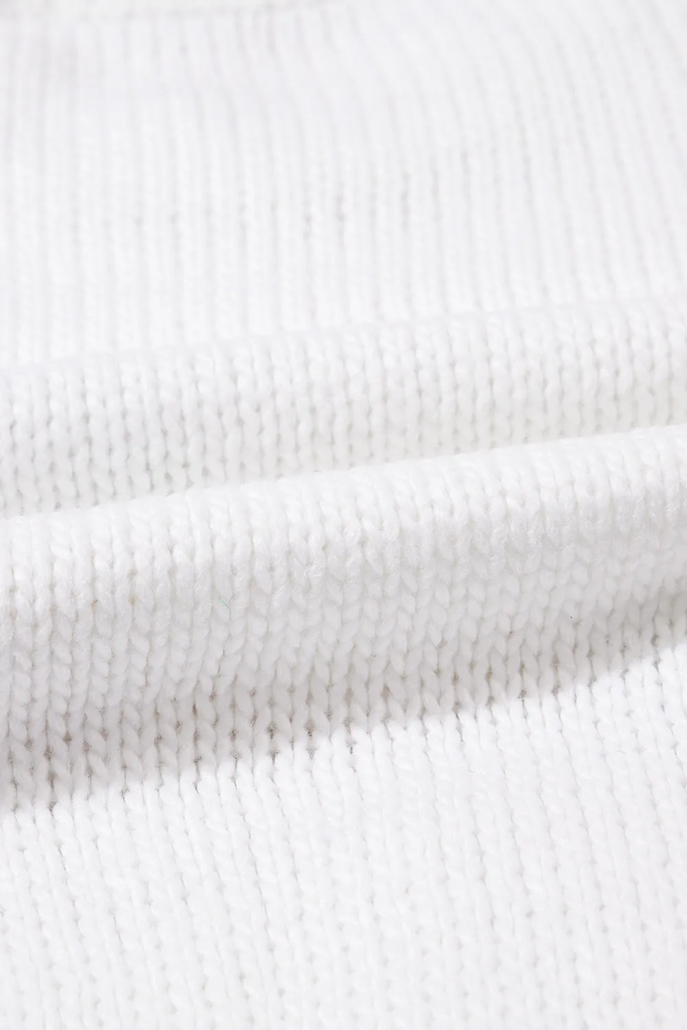 White Flower Graphic Colourblock Sleeve Crew Neck Sweater sold by eAura product image thumbnail 5