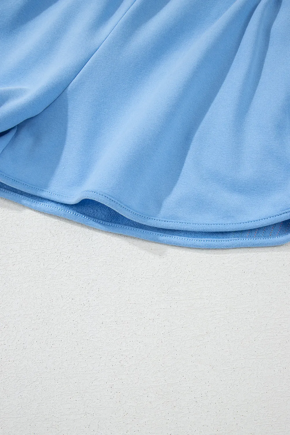 Beau Blue Striped Accent Pullover and Shorts Two Piece Casual Set sold by eAura product image thumbnail 3