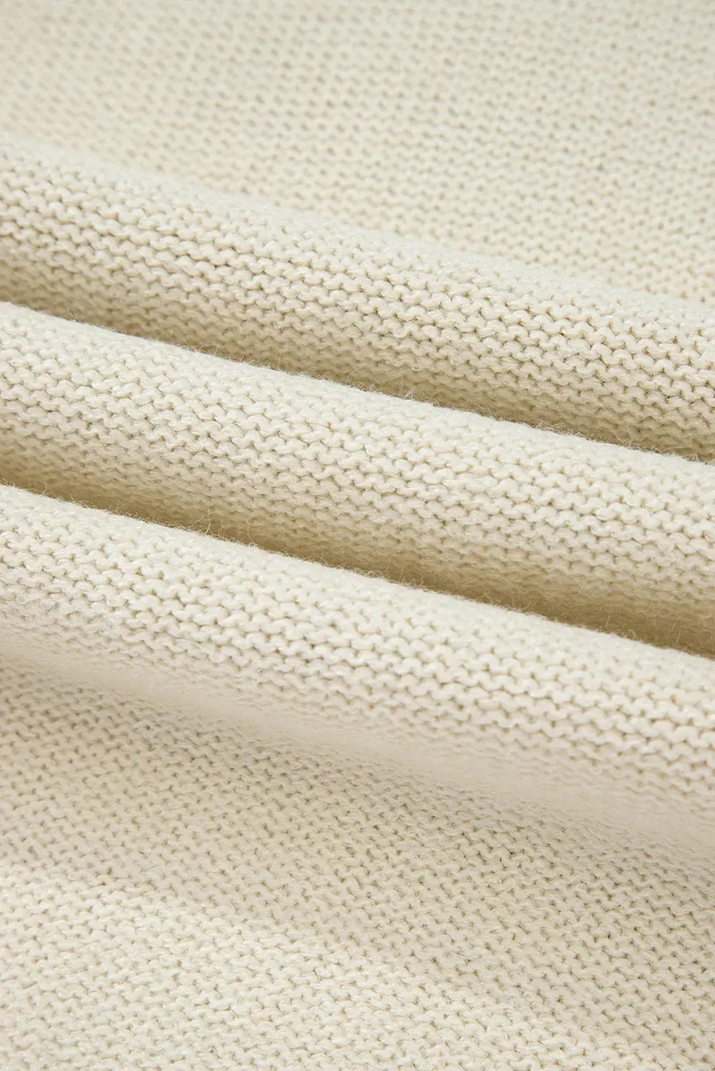 Mist Green Plus Size Cable Knit Color Block Drop Shoulder Sweater sold by eAura product image thumbnail 3