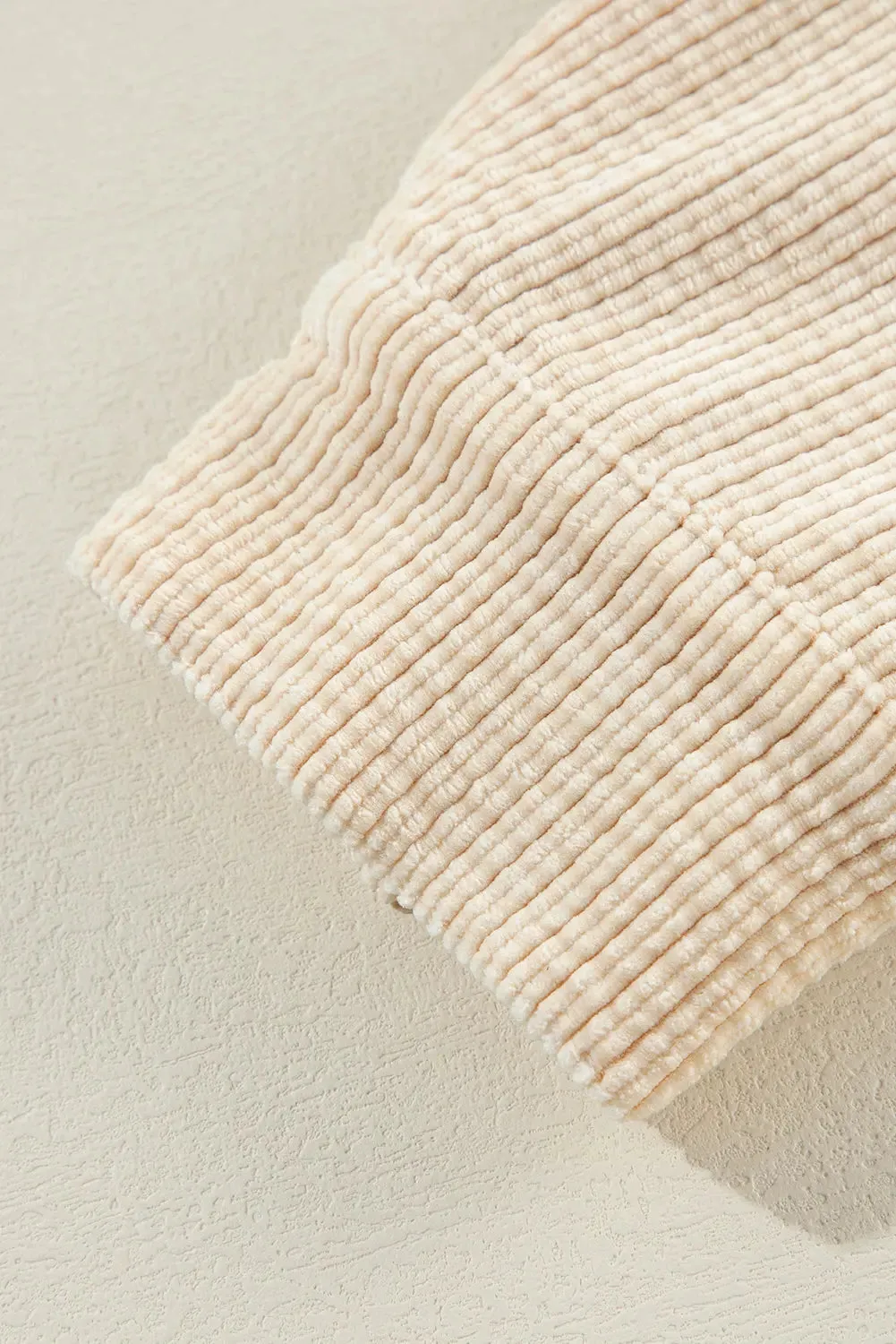 Chestnut Corduroy Flap Pocket Button Up Shacket sold by eAura product image thumbnail 2