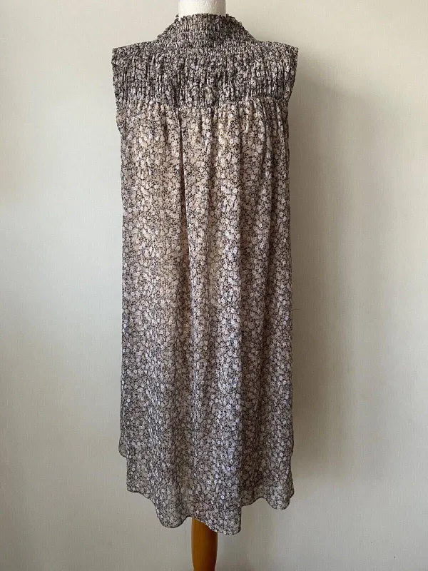 Coco Blanco High Neck Smock Dress S, M, L Chiffon Lined sold by eAura