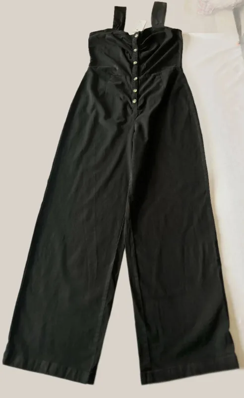 V by Very Black Cotton Jumpsuit 10, 12, 14, 16, 18 sold by eAura