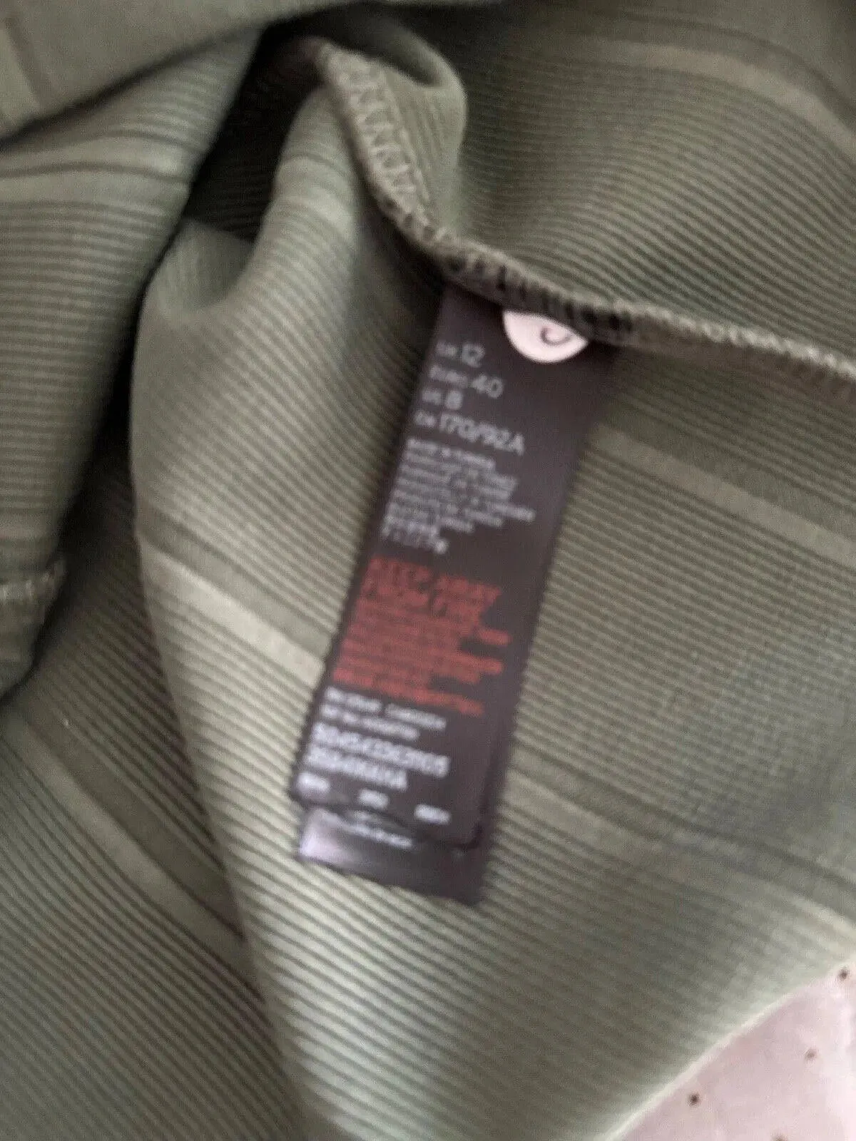 Topshop Olive Green Rib Bodycon Dress size 4, 6, 8, 10, 12, 14, 16 chain detail sold by eAura product image thumbnail 4