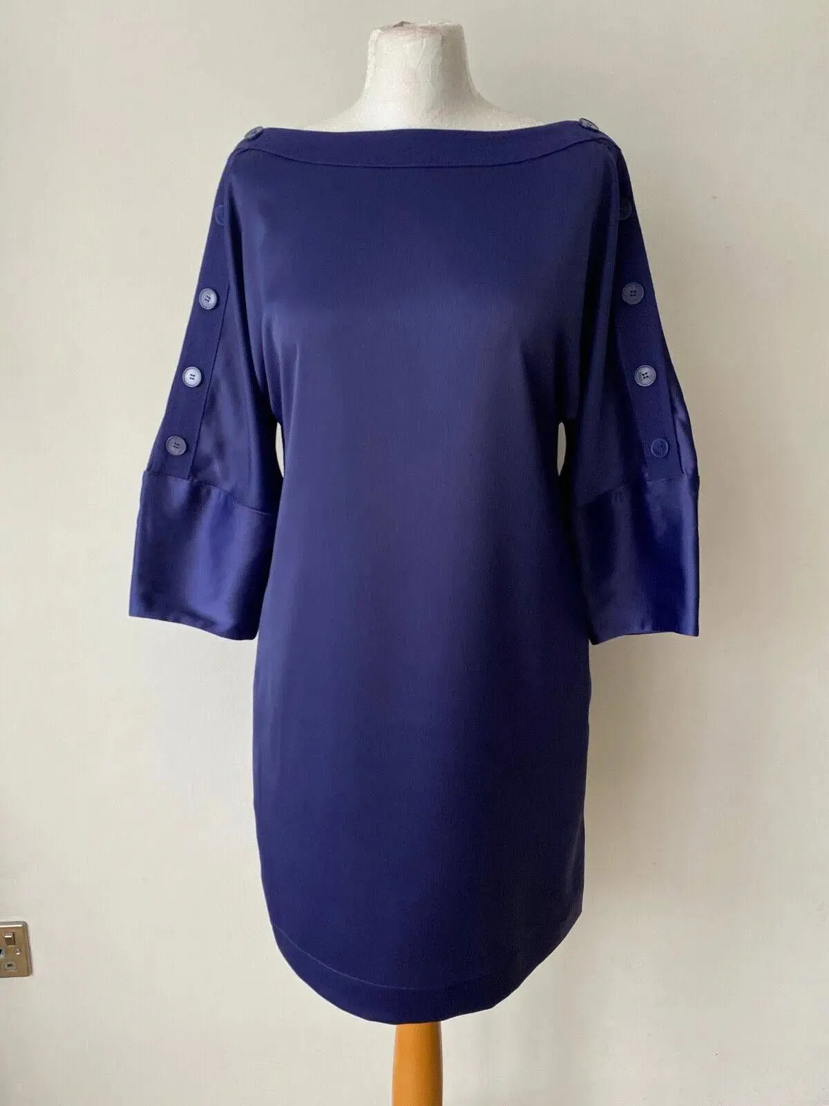 La Redoute Button Detail Tunic Dress Size 10 Available in: Blue, Pink, Yellow sold by eAura product image thumbnail 3