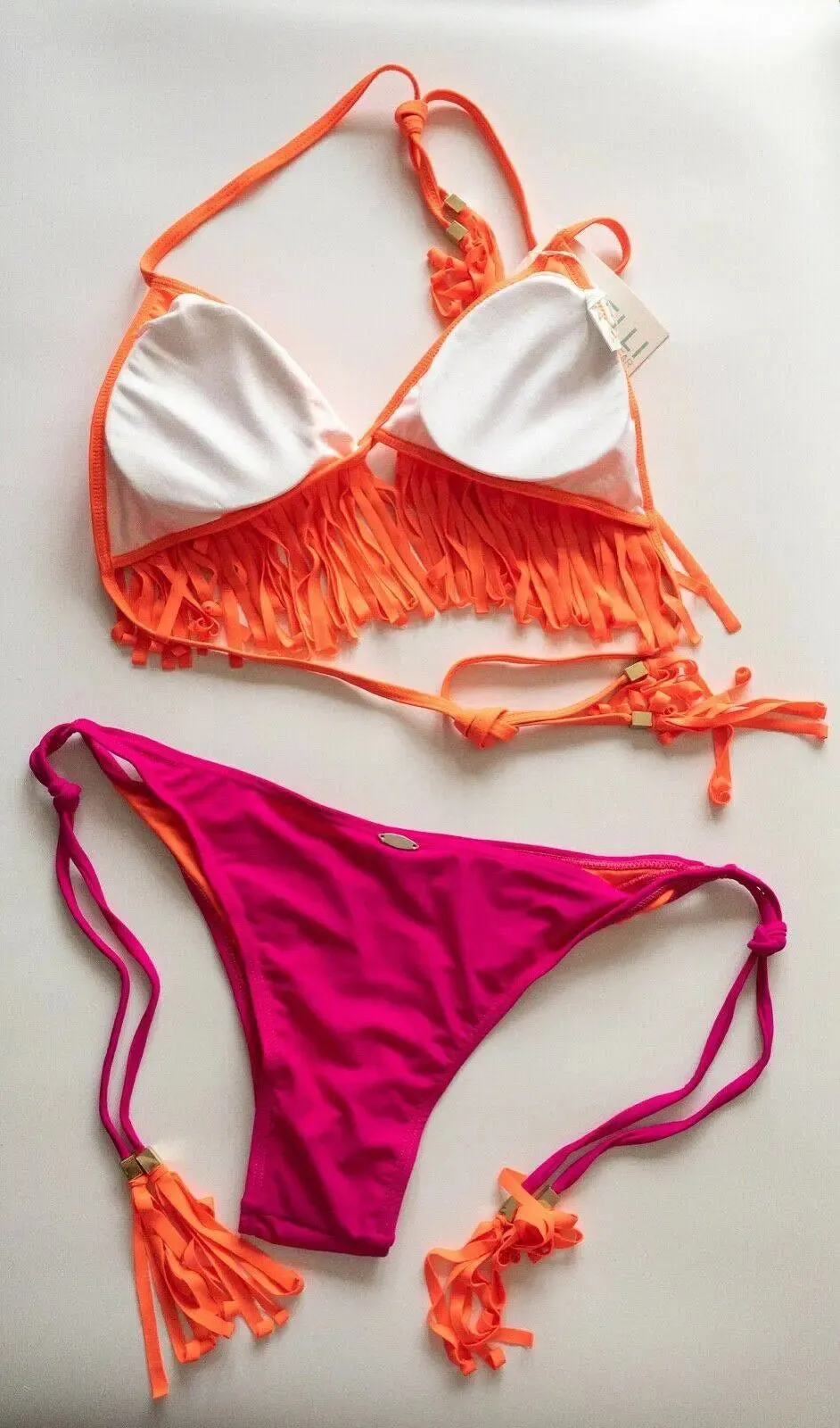 Gemelli Neon Fringe Bikini Set S 8, M 10, L 12 UK sold by eAura product image thumbnail 3