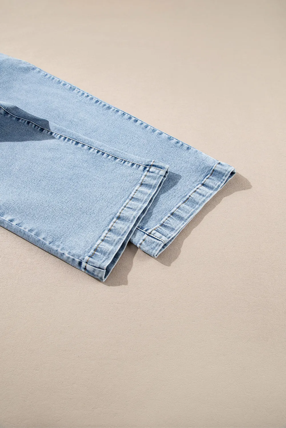 Patch Pocket Straight Leg Loose Jeans sold by eAura product image thumbnail 5