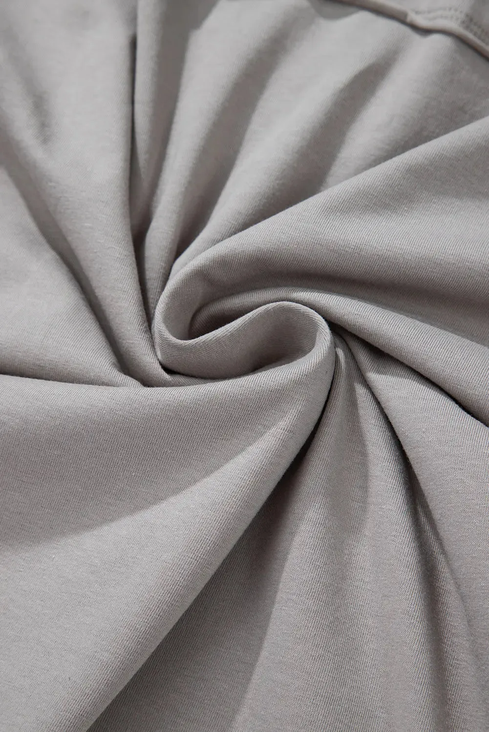 Medium Grey Floral Star Patched Pattern 3/4 Sleeve Plus Size Top sold by eAura product image thumbnail 5