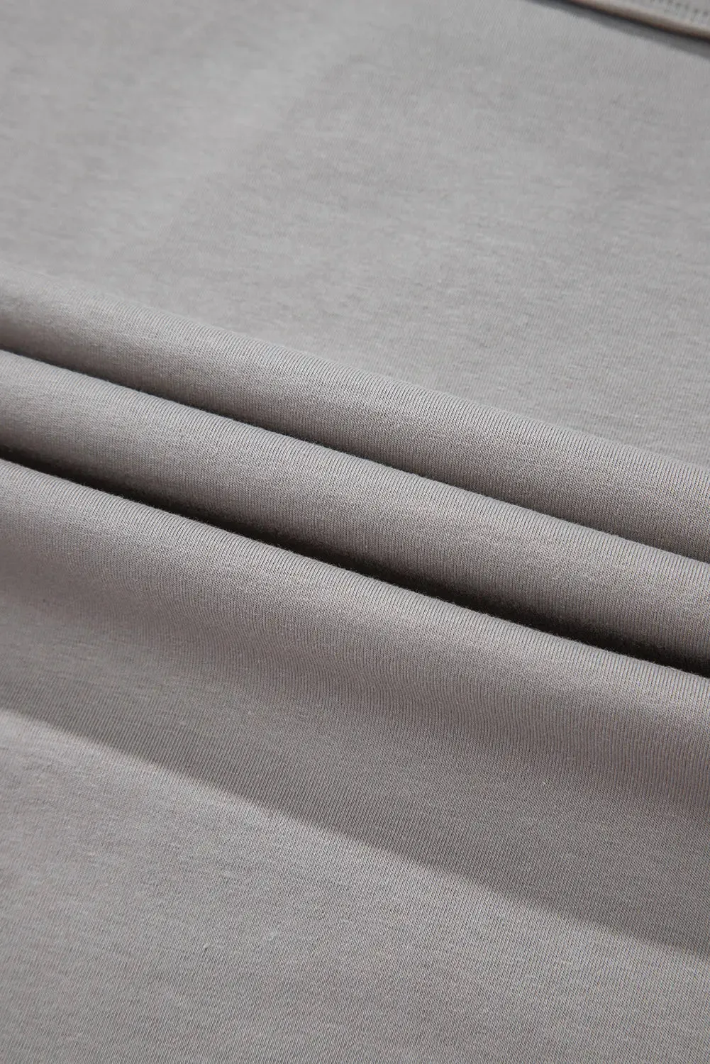 Medium Grey Floral Star Patched Pattern 3/4 Sleeve Plus Size Top sold by eAura product image thumbnail 4